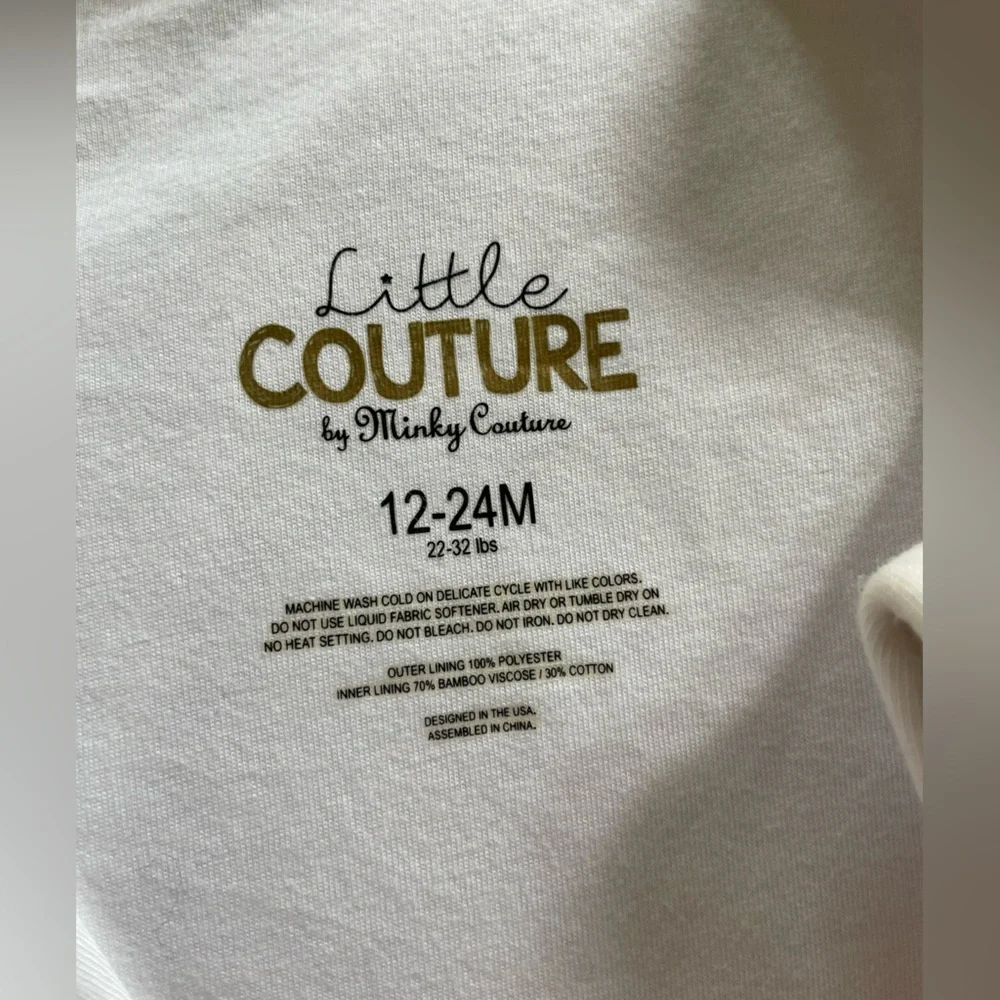 Minky Couture floral sleep sack